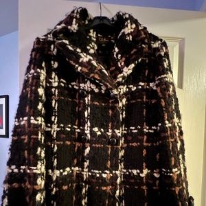 Beautiful warm plaid wool coat